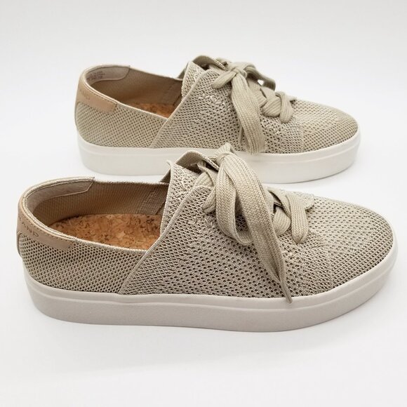 Lucky Brand Talena Knit Platform Sneakers Shimmer Natural Size 7.5 Stretch $79 - Picture 9 of 16